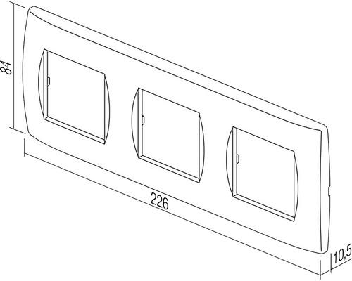 Rămă de comutare triplă cu dimensiuni