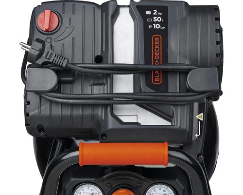 Vizualizare detaliată a compresorului Black plus Decker