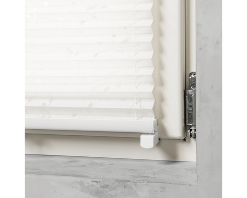 Vizualizare detaliată a unui jaluzele plisate pe fereastră