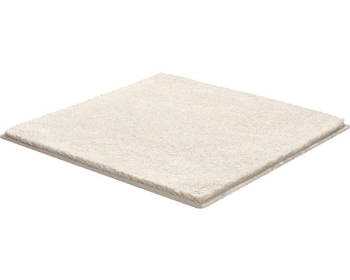 Covoraș de baie pătrat, deschis la culoare, cu fibre