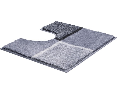 Covoraș de toaletă gri cu model geometric