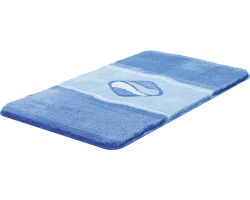 Covoraș de baie albastru cu model