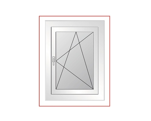 Fereastră cu ramă și traverse