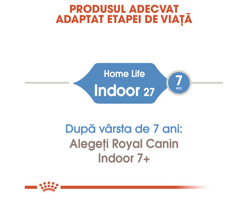 Hrană pentru pisici Royal Canin Indoor 27 de la vârsta de 7 ani