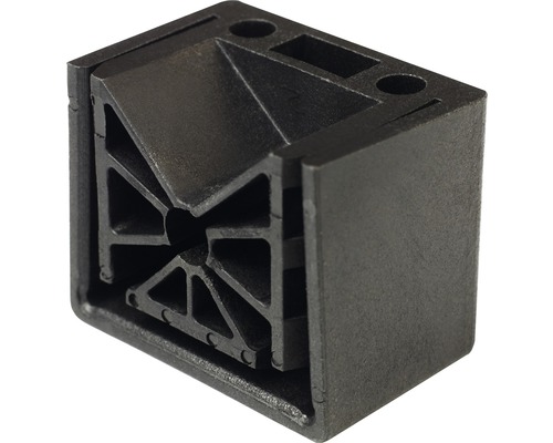 Conector de colț negru din plastic