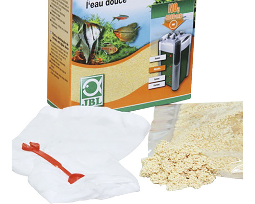 JBL Eliminator de nitrați pentru acvarii de apă dulce cu ambalaj, sac filtrant și lingură de măsurare