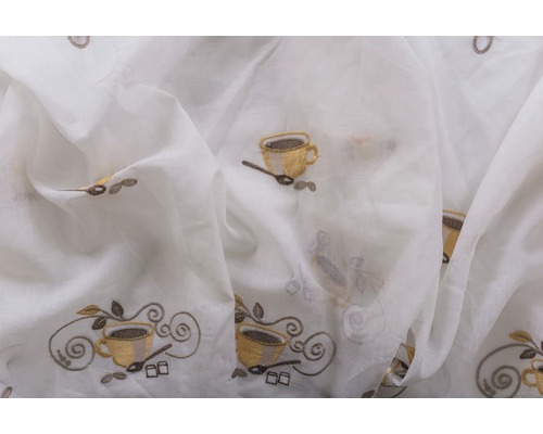 Cortină cu model de cești de cafea