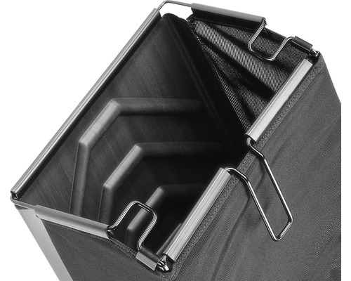 Vedere interioară a unei inserții de vopsea cu clemă metalică