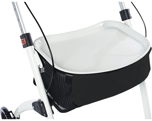 Rollator cu tavă și coș