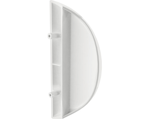 Garnitură de duș albă, semicirculară