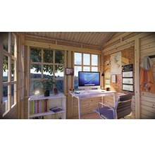 Căsuță de grădină Bertilo Teahouse 234x226 cm, lemn netratat
