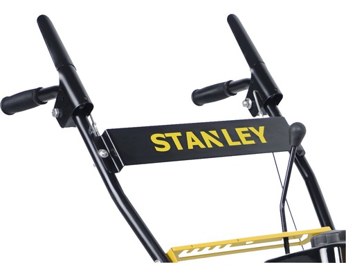 Logo Stanley pe o freză de zăpadă