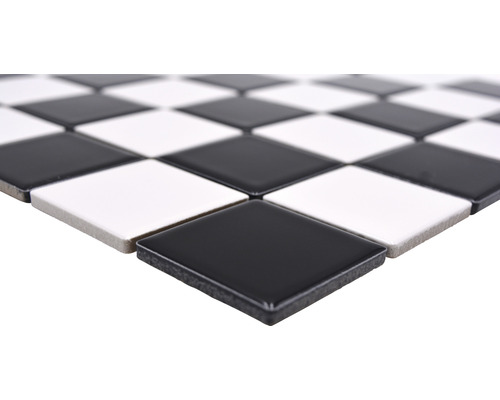 Plăci de mozaic cu model de tablă de șah