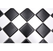 Mozaic piscină ceramic CD 202 negru/alb 30x30 cm