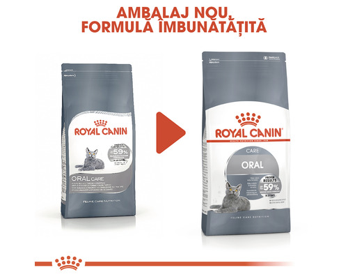 Hrană pentru pisici Royal Canin Oral Care, ambalaj nou, formulă îmbunătățită