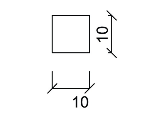 Formă pătrată cu dimensiunea 10