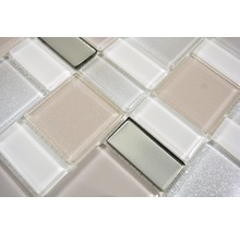 Mozaic sticlă Dazzle 36P crem 30x30 cm