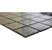 Mozaic sticlă CM 4BL22 negru 30x30 cm