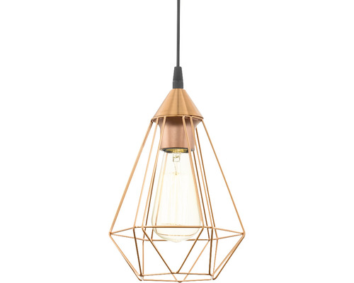 Lumină suspendată cu abajur geometric și bec