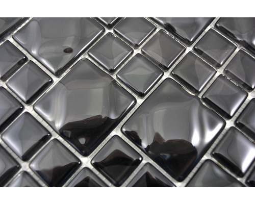 Placă mozaic din sticlă cu elemente pătrate