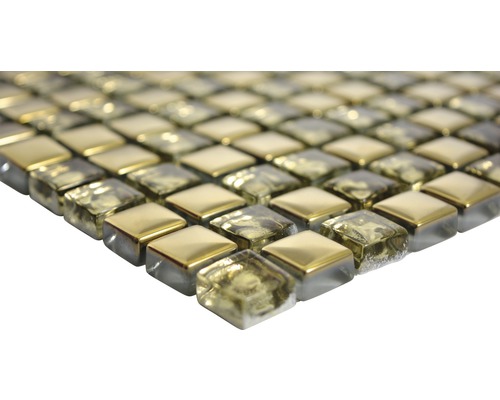 Plăci de mozaic cu pietre pătrate de sticlă