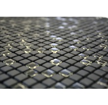 Mozaic sticlă CUBA 01B negru 30,5x30,5 cm