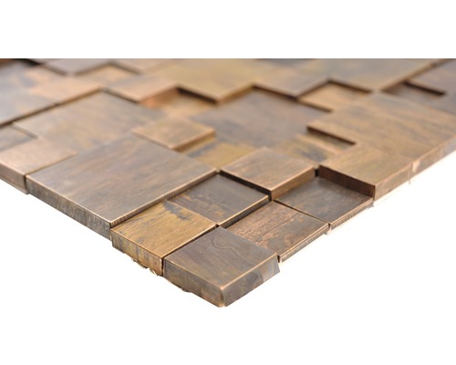 Placă mozaic din lemn, pătrată