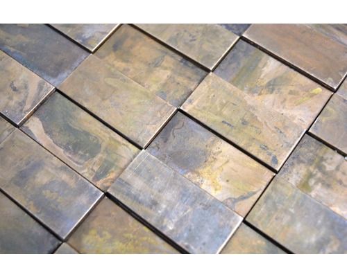 Plăci de mozaic dreptunghiulare din metal