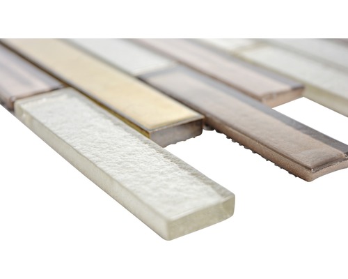 Placă mozaic din sticlă în formă de bară