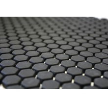 Mozaic sticlă CUBA HX11B negru 29x29,5 cm