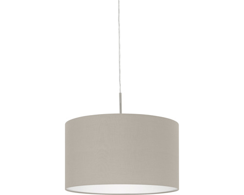 Lustr cu abajur din material textil