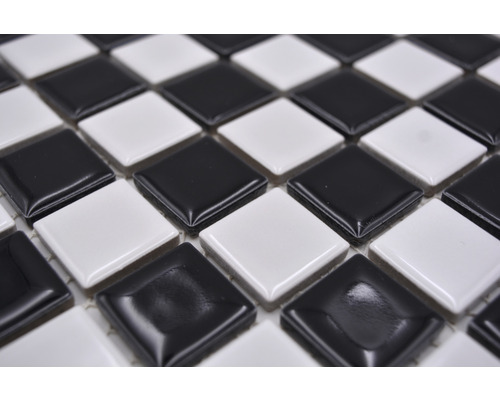 Plăci de mozaic cu model de tablă de șah