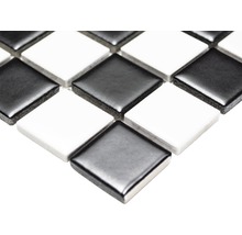 Mozaic piscină ceramic BM 148 alb/negru 30,2x33 cm