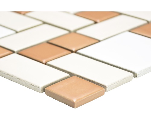 Plăci de mozaic de formă dreptunghiulară și pătrată