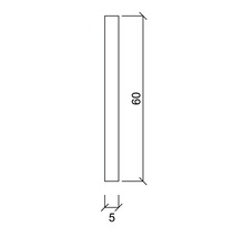 Profil lemn dreptunghiular Konsta pin 10x60x2000 mm calitatea A-thumb-1