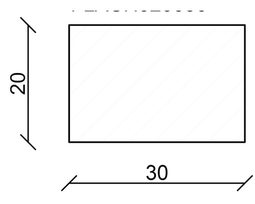 Imaginea unei plăci cu dimensiunile 20 pe 30