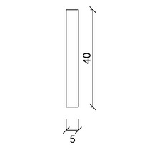 Profil lemn dreptunghiular Konsta pin 5x40x900 mm calitatea A-thumb-1