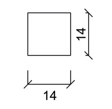 Formă pătrată cu dimensiunea 14