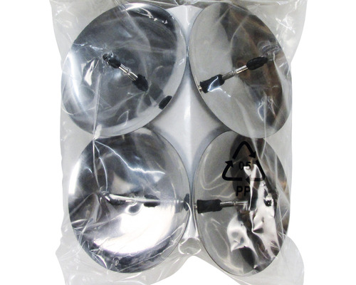 Set de patru glisiere metalice pentru mobilă cu fixare cu știft