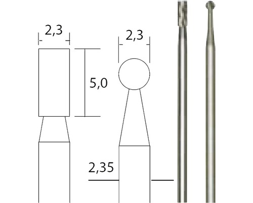 Set freze Proxxon Micromot din tungsten-carbid, 2 piese | HORNBACH