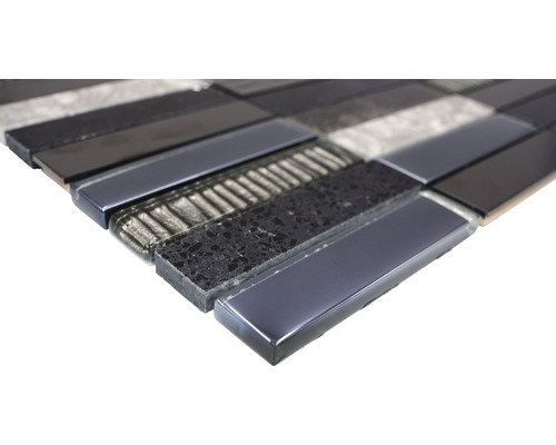 Placă de mozaic din sticlă și piatră