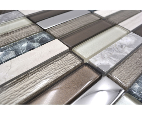 Plăci de mozaic din sticlă și piatră