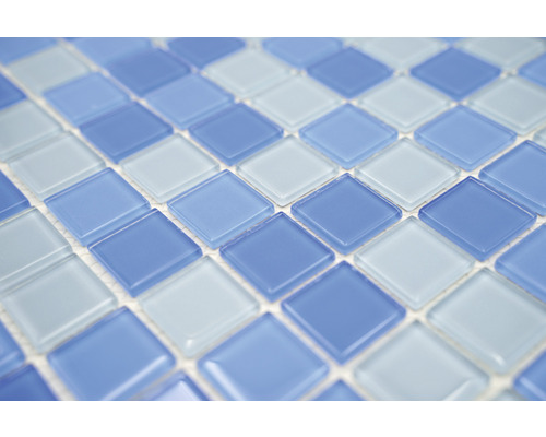 Placă de mozaic din sticlă cu elemente pătrate