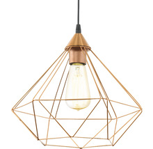 Lumină suspendată geometrică cu bec