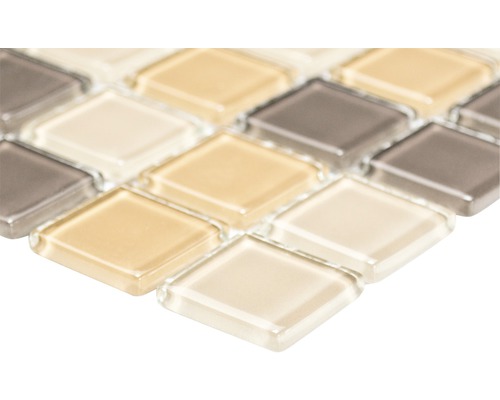 Plăci de mozaic pătrate din sticlă