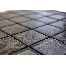 Mozaic sticlă XCM 8BL27 negru 30x30 cm