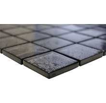 Mozaic sticlă XCM 8BL27 negru 30x30 cm