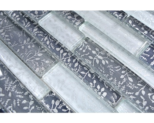 Plăci de mozaic din sticlă cu model floral