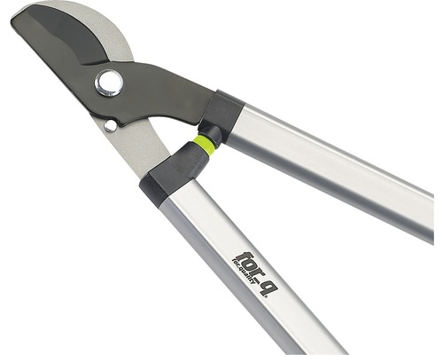 Foarfece de crengi cu mânere din aluminiu și logo for_q