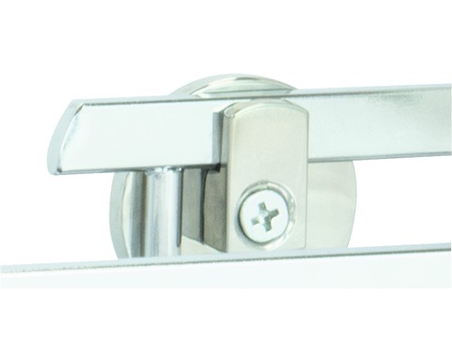 Vizualizare detaliată a unui suport de prosop metalic